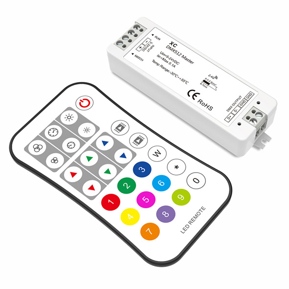 DMX512 Master Controller Set XC+R9 For LED strip lighting kit